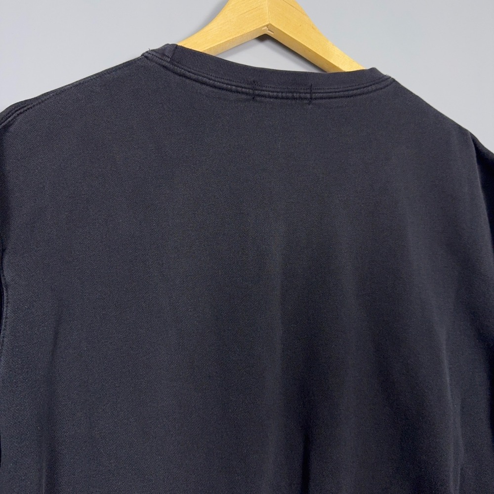 Vintage Polo Ralph Lauren Crewneck Sweatshirt Mens Medium Cotton Black Preppy - Picture 5 of 10